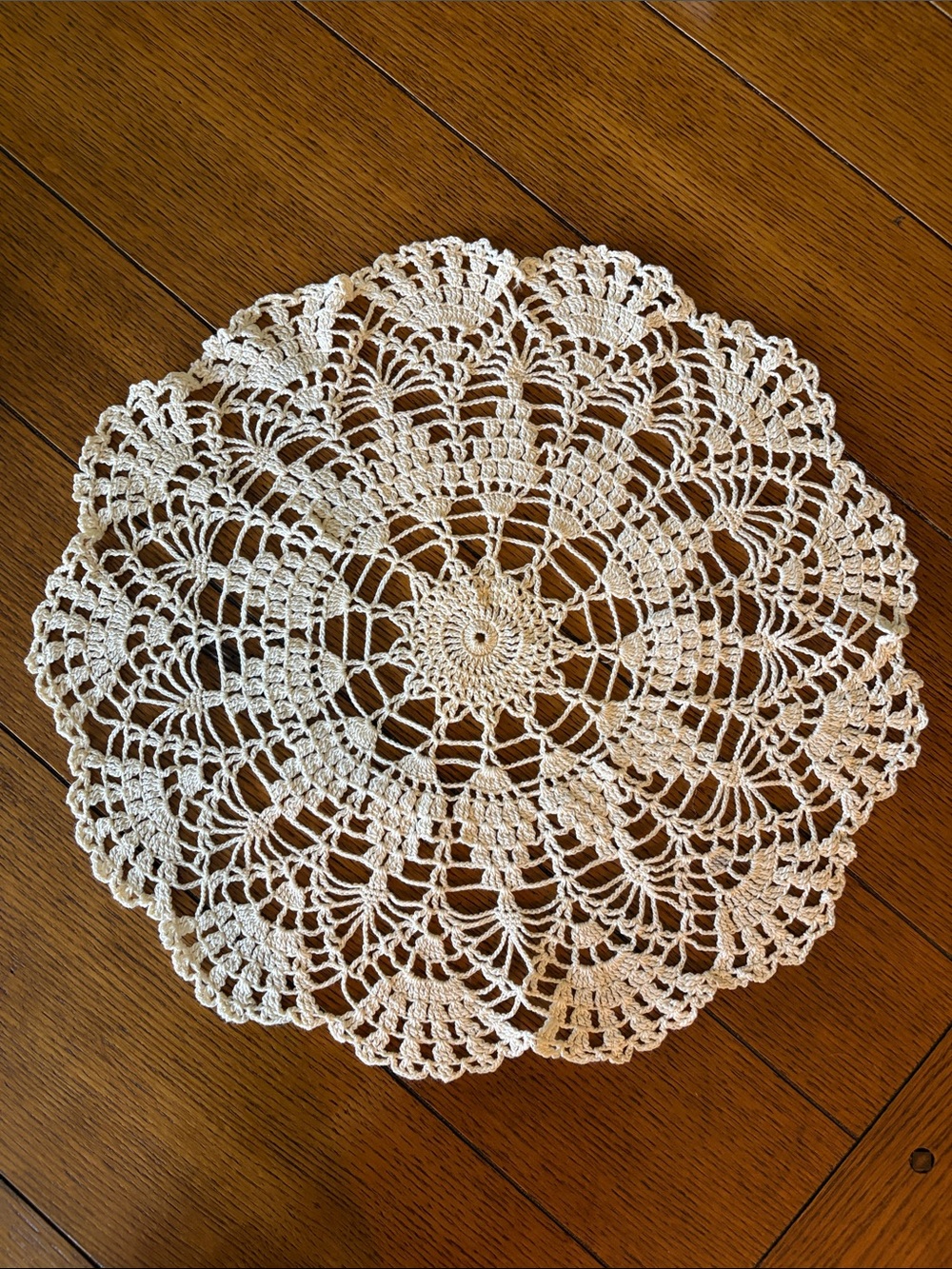 Vintage Cream Doily